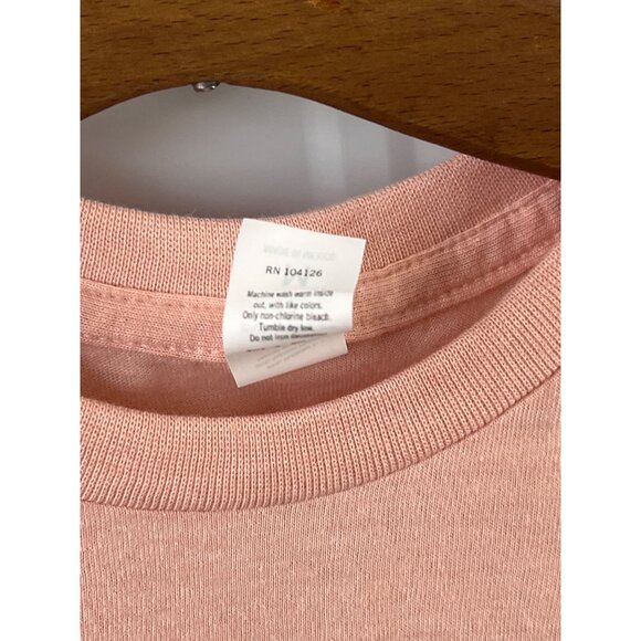 New Hampshire Graphic T-Shirt Size Medium Orange USA Map Flag Print Cotton Soft - Picture 5 of 6